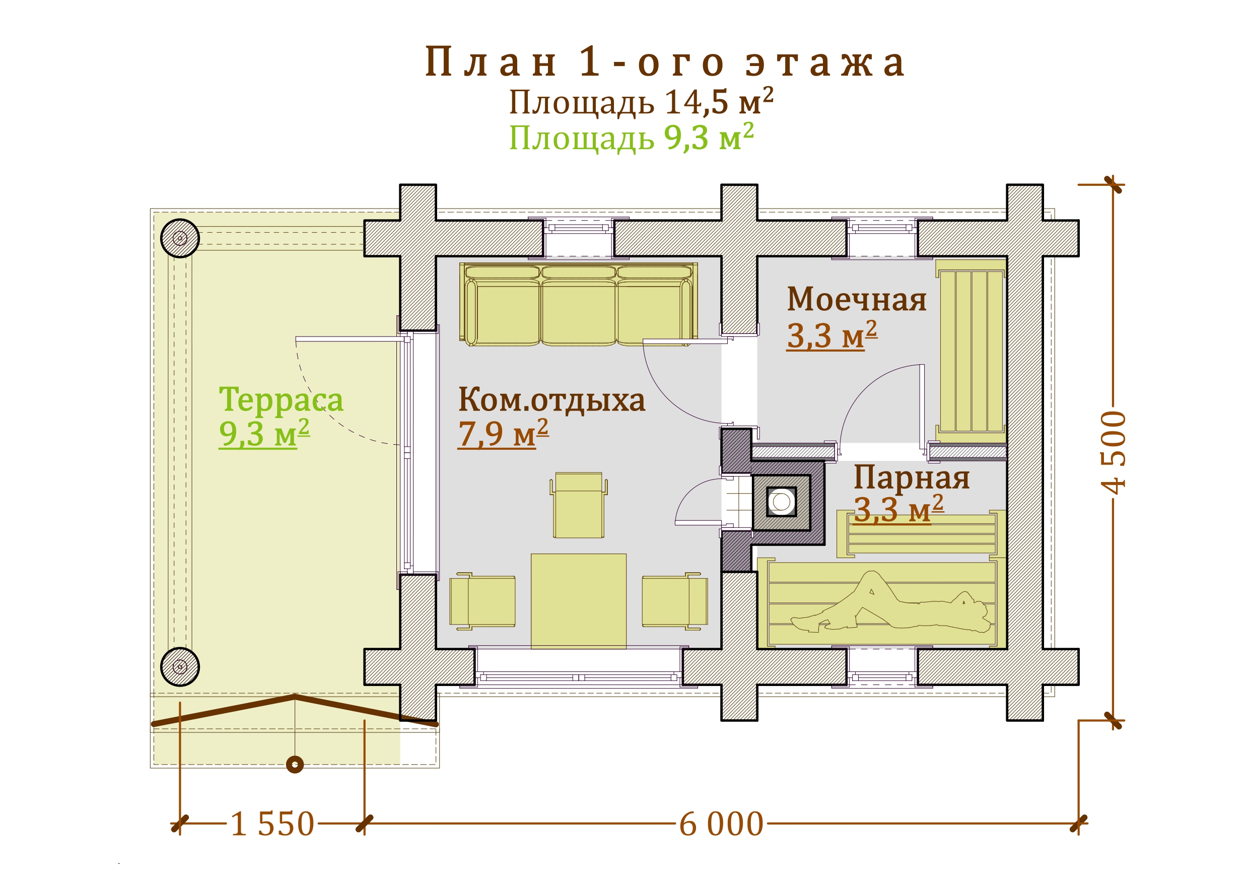 Строительство деревянных бань ручной рубки под ключ в диком стиле